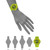 Women's Bright Lime Green Plastic Strap Digital Watch, 50mm
