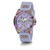 Women's Purple Glitz Silicone Multi-Function Strap Watch, 40mm