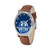 Men's Disney Star Wars R2-D2 Alloy Brown Leather Strap Watch 44mm