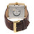 Men's Avenue of Americas Swiss Automatic Italian Brown Leather Strap Watch 44mm