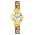 Women's Three-Hand Quartz Cream Snake Pattern Genuine Leather Band Watch, 28mm
