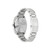 Unisex Three Hand Code Two Silver-Tone Stainless Steel Bracelet Watch 38mm