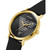 Men's Gold-tone Black Silicone Strap Watch 44mm