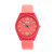 Unisex Dynamic Pink Leatherette Strap Watch 36mm