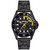 Men's Swiss GMT Black Ion Plated Bracelet Watch 43mm