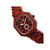 Acadia Wood Bracelet Watch Red 43Mm