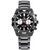Men's Dual Time Zone Skipper Black PVD Stainless Steel Bracelet Watch 44mm, Created for Macy's