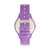 Unisex Splat Purple Leatherette Strap Watch 38mm