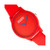 Unisex Splat Red Leatherette Strap Watch 38mm