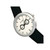 Quartz The 6100 White Dial, Canvas-Overlaid Black Polyurethane Strap Watch 43mm