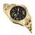 Men's Chronograph Date Quartz Chrono Lion Arch Gold-Tone Stainless Steel Bracelet 44mm