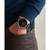 Men's Phylipa Black Leather Strap Watch 43mm