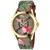 G-Timeless Pink Blooms Canvas Strap Watch 38mm