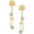 Swiss Blue Topaz Flower Dangle Drop Earrings (4 ct. t.w.) in 14k Gold-Plated Sterling Silver (Also in Citrine & Amethyst)