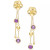 Swiss Blue Topaz Flower Dangle Drop Earrings (4 ct. t.w.) in 14k Gold-Plated Sterling Silver (Also in Citrine & Amethyst)