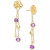 Swiss Blue Topaz Flower Dangle Drop Earrings (4 ct. t.w.) in 14k Gold-Plated Sterling Silver (Also in Citrine & Amethyst)