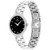 Women's Swiss Faceto Diamond (1/4 ct. t.w.) Stainless Steel Bracelet Watch 28mm