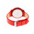 Unisex Vivid Red Leatherette Strap Watch 36mm