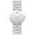 Sapphire Women's Swiss Diamond (1/20 ct. t.w.) Silver-Tone Bracelet Watch 28mm