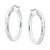 Ribbed Texture Small Hoop Earrings in Sterling Silver, 1", Created for Macy's