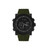 Men's Black, Olive Silicone Strap Watch 47mm