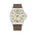 Men's Bernardston Dark Brown Leather Strap Watch 45.5mm