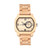 Scaly Wood Bracelet Watch W/Date Khaki 46Mm