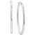 Medium Polished Oval Tube Hoop Earrings in Sterling Silver, 1.1", Created for Macy's