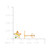 Children's Striped Enamel Star Stud Earrings in 14k Gold