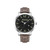 Men's Clarksville Dark Brown Leather Strap Watch 48mm