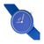 Unisex Blade Blue Leatherette Strap Watch 37mm