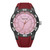 Men's Sporty Three Hand Red Silicon Strap Watch, 49mm