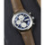 Men's Swiss Automatic Chronograph Freelancer Brown Calf Leather Strap Watch 42mm