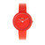 Unisex Blade Red Leatherette Strap Watch 37mm