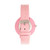 Unisex Blade Pink Leatherette Strap Watch 37mm
