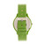 Unisex Glitter Green Leatherette Strap Watch 36mm