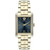 Women's Swiss Tonneau Gold Ion Plated Bracelet Watch 23x33mm