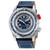 Men's Contasecondi Swiss Automatic Blue Leather Watch 43mm