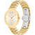 Women's Bold Horizon Swiss Quartz Ionic Plated Light Gold-Tone 2 Steel Watch 34mm