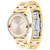 Women's Bold Iconic Taupe Ceramic & Gold Ion Plated Steel Bracelet Watch 36mm