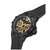 Men's Multi-Function Black Silicone Watch 46mm