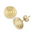Swirl Stud Earrings Set in 14k Gold (10mm)