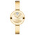 Women's Swiss Bold Gold Ion-Plated Stainless Steel Bangle Bracelet Watch 28mm