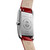 Women's Swiss DolceVita Red Leather Strap Watch 23x37mm