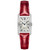 Women's Swiss DolceVita Red Leather Strap Watch 23x37mm