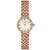 Women's Swiss Lovely Rose Gold PVD Stainless Steel Bracelet Watch 20mm