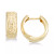 Textured Wide Huggie Hoop Earrings