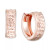 Textured Wide Huggie Hoop Earrings