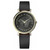 Women's Swiss V-Dollar Black Leather Strap Watch 37mm