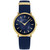 Women's Swiss V-Circle Blue Leather Strap Watch 38mm